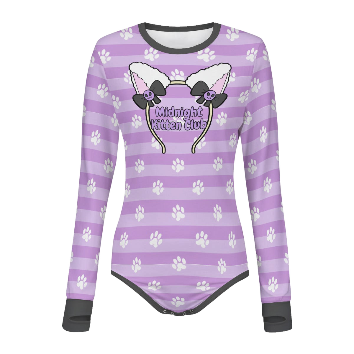 Midnight Kitten Club Long Sleeve CuddleSuit