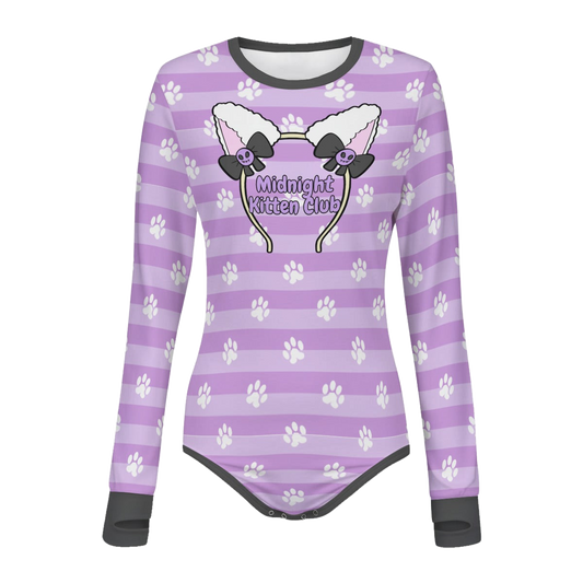 Midnight Kitten Club Long Sleeve CuddleSuit