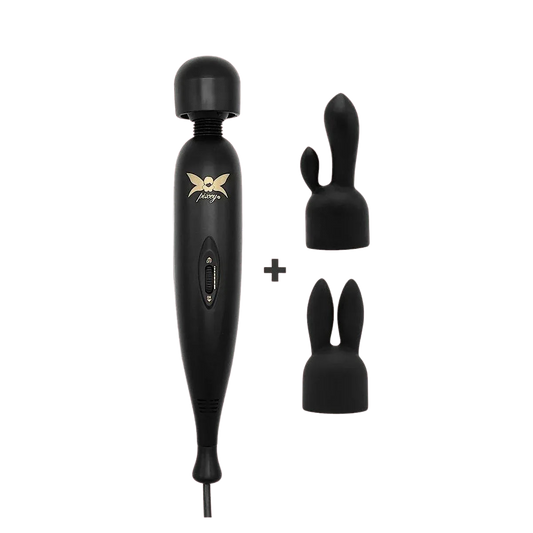 Pixey Turbo Black Edition Wand Massager (Attachments) - Puppy's Aesthetics