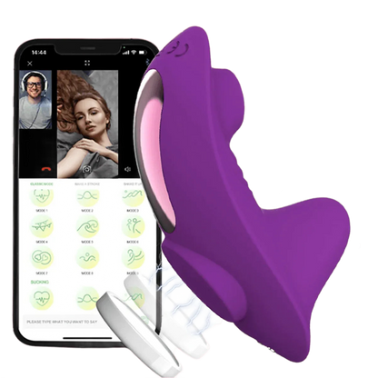 App Vibrator Bluetooth Remote Control Sucker (Colors) - Puppy's Aesthetics