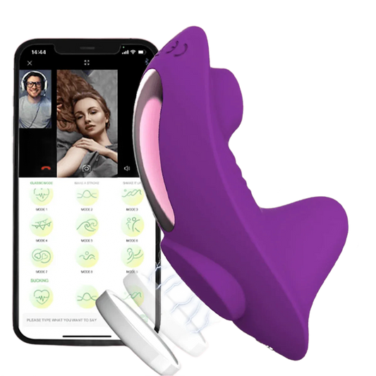 App Vibrator Bluetooth Remote Control Sucker (Colors) - Puppy's Aesthetics