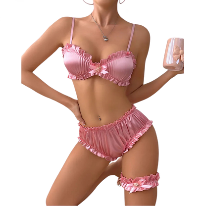 Classic Ruffle Romance Lingerie Set - Puppy's Aesthetics