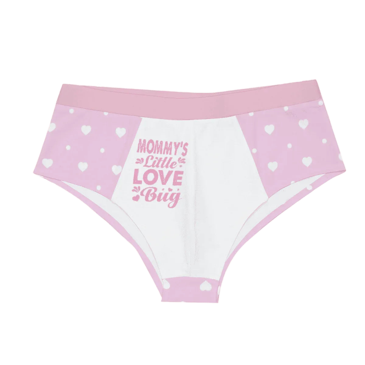 'Mommy's Little Love Bug' Pink White Briefs - Puppy's Aesthetics