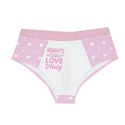 'Mommy's Little Love Bug' Pink White Briefs - Puppy's Aesthetics