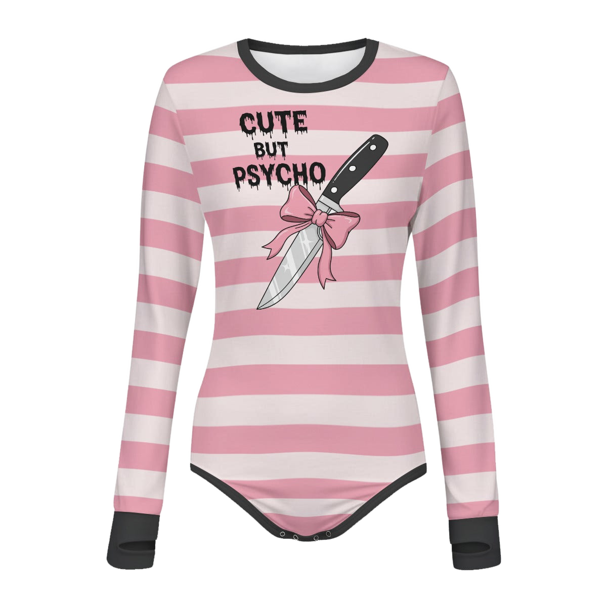 Cute But Psycho Long Sleeve CuddleSuit