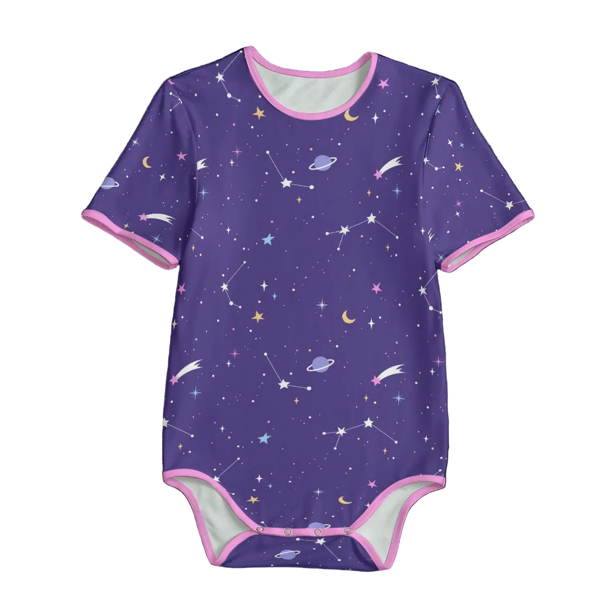 Starry Night Short Sleeve CuddleSuit