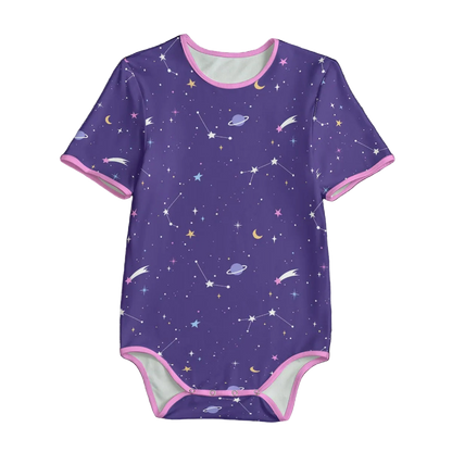 Starry Night Short Sleeve CuddleSuit