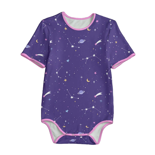 Starry Night Short Sleeve CuddleSuit