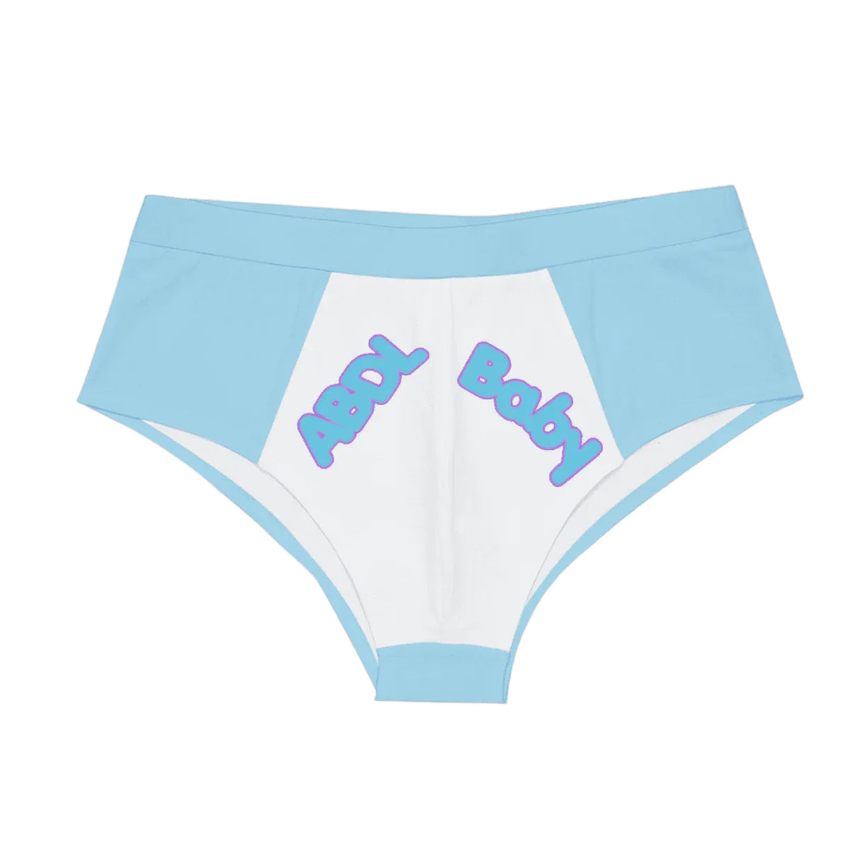 ABDL Baby Blue White Briefs - Puppy's Aesthetics