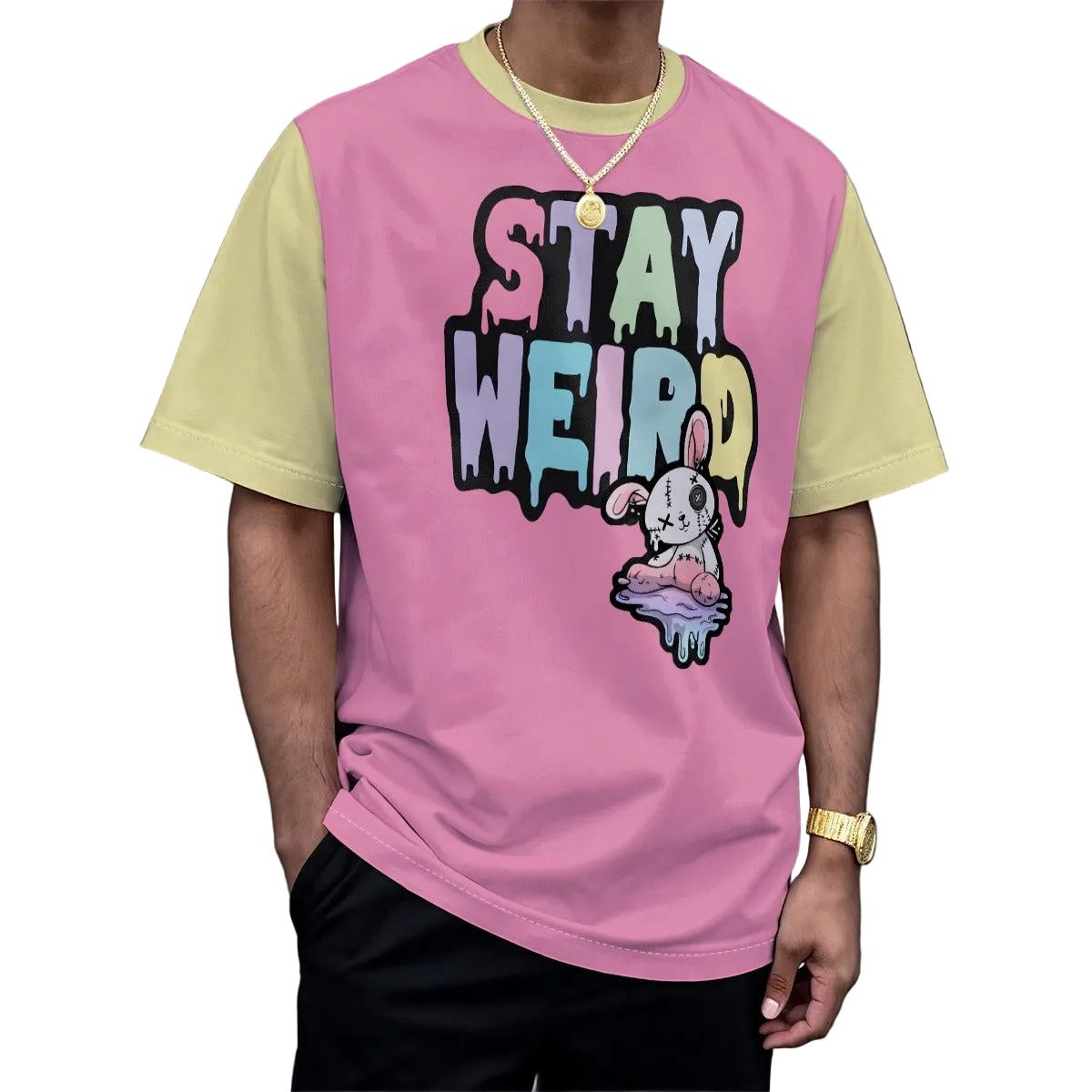Pastel Stay Weird Unisex Play Tee