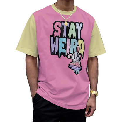 Pastel Stay Weird Unisex Play Tee