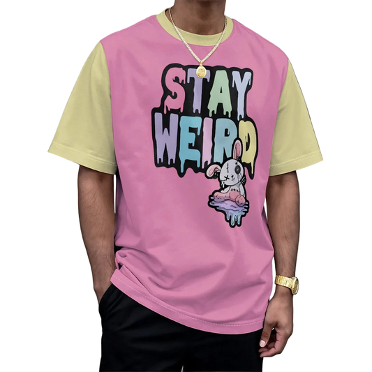 Pastel Stay Weird Unisex Play Tee