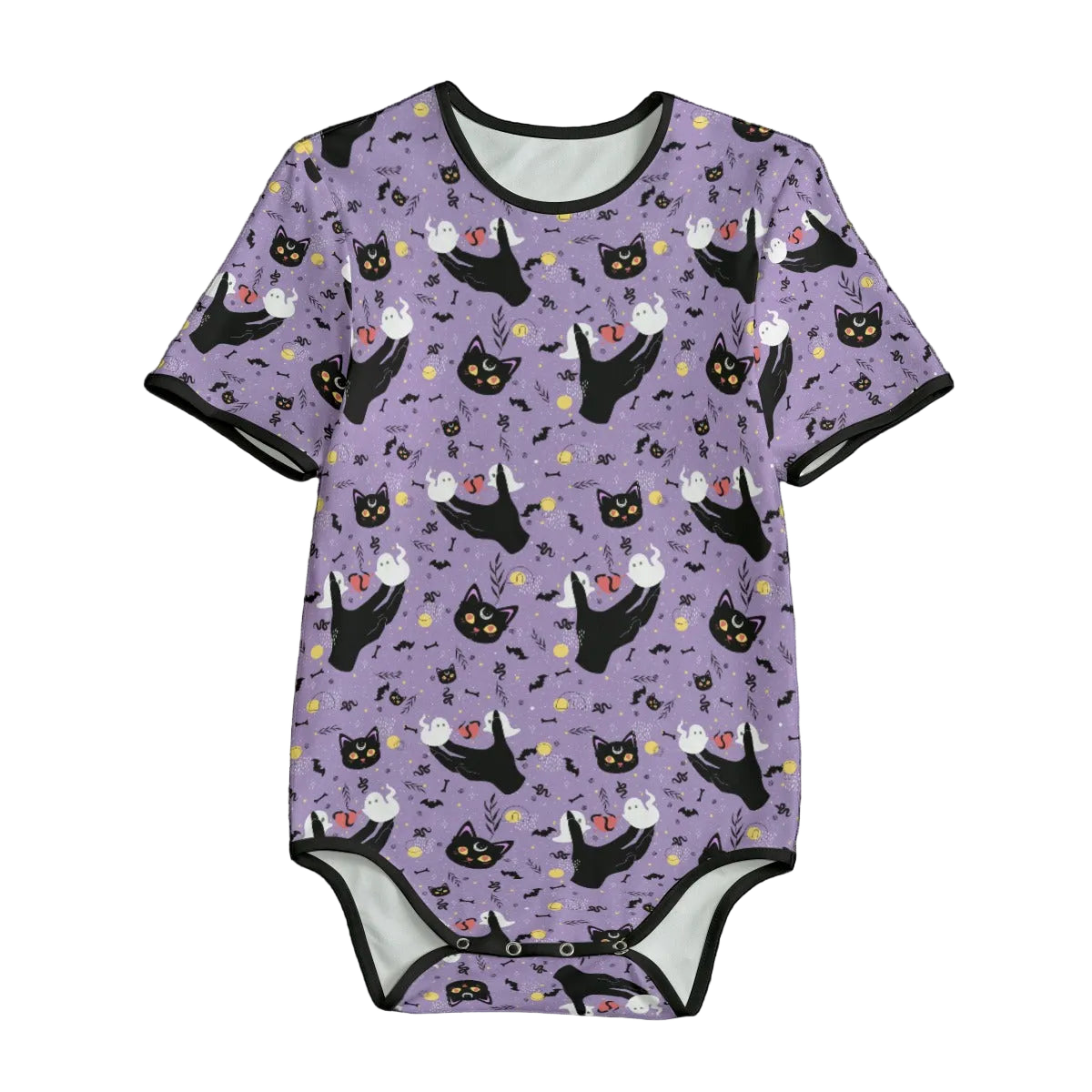 Midnight Familiar Short Sleeve CuddleSuit
