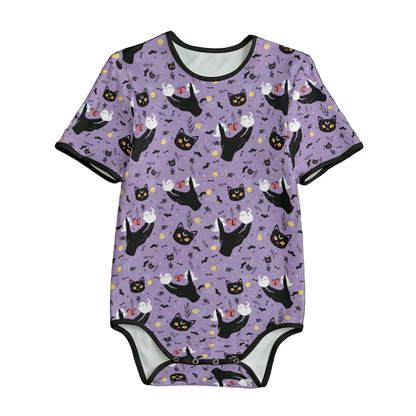 Midnight Familiar Short Sleeve CuddleSuit