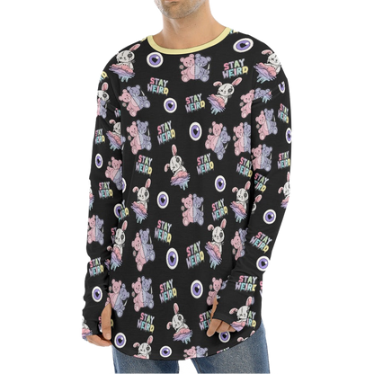 Stay Weird Plushies Fingerless Long Sleeve Tee
