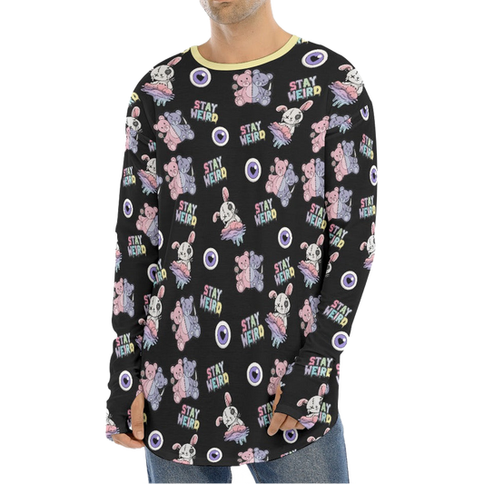 Stay Weird Plushies Fingerless Long Sleeve Tee