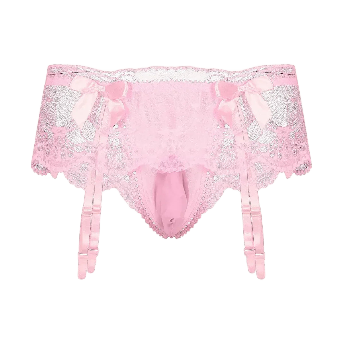 Sissy Lace Panties – Bowknot Briefs Garter - Puppy's Aesthetics