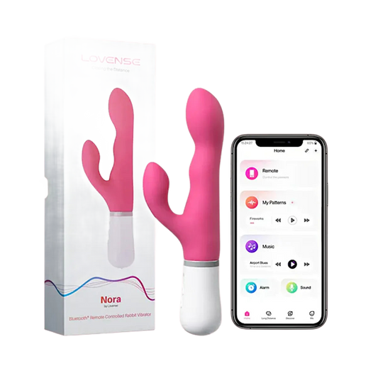 Lovense Nora Rabbit Vibrator – Pink - Puppy's Aesthetics