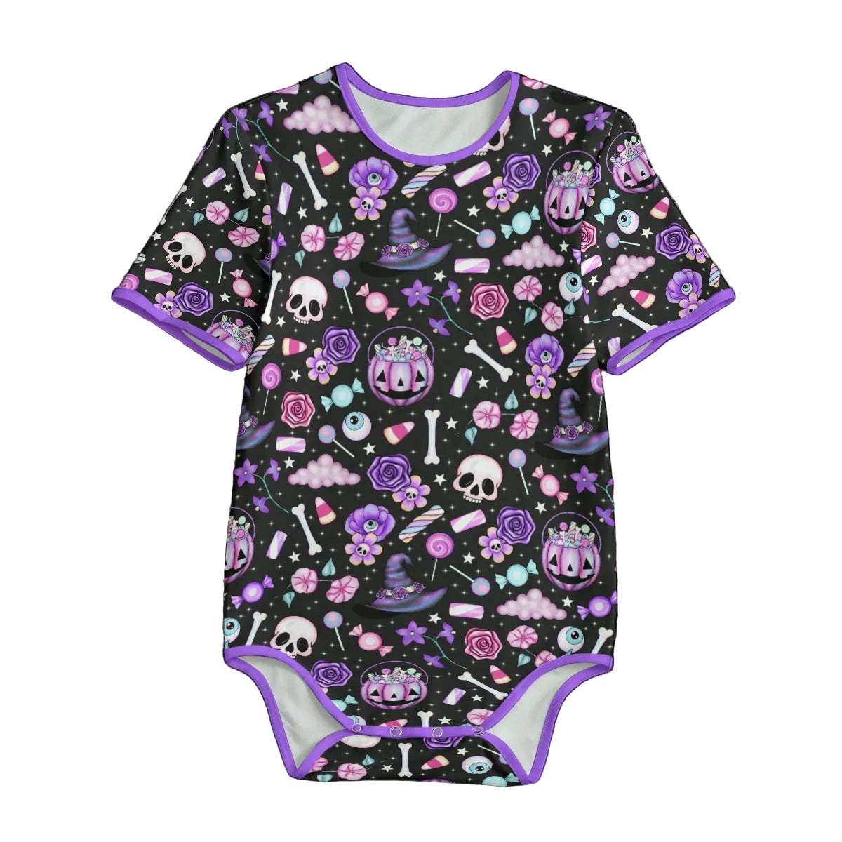 Witchy Treats Short Sleeve CuddleSuit