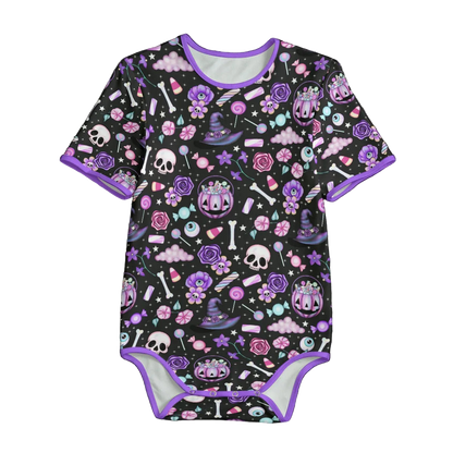 Witchy Treats Short Sleeve CuddleSuit