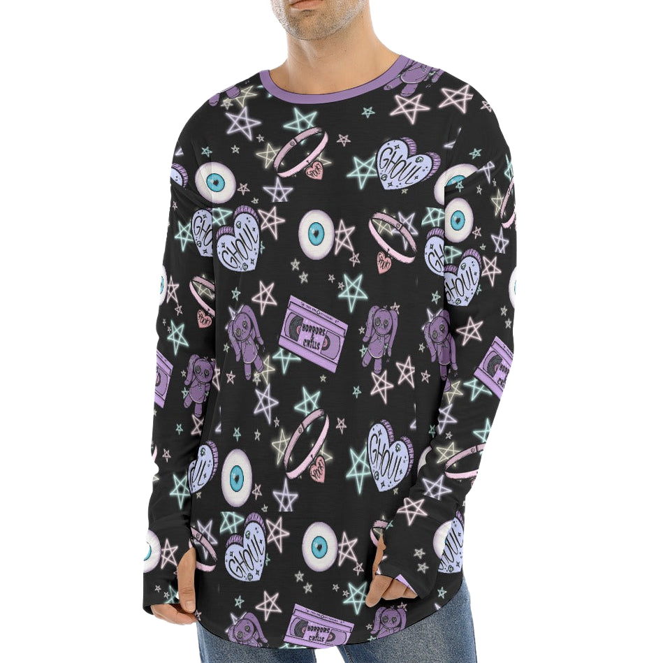 Ghoul Club Fingerless Long Sleeve Tee