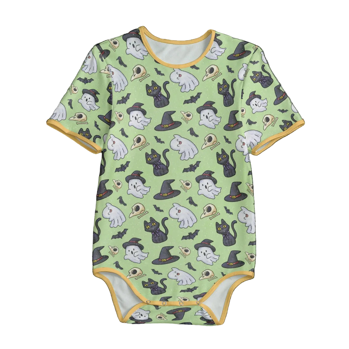 Spooky Paws Short Sleeve CuddleSuit