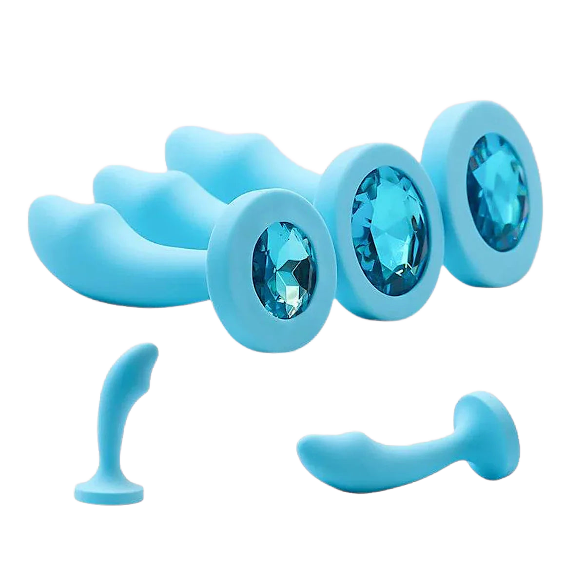 Cute Silicone Anal Plug Gem Base (Colors) - Puppy's Aesthetics