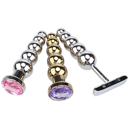 Luxe Glide Anal Bead Plug – Smooth Metal Pleasure Toy - Puppy's Aesthetics