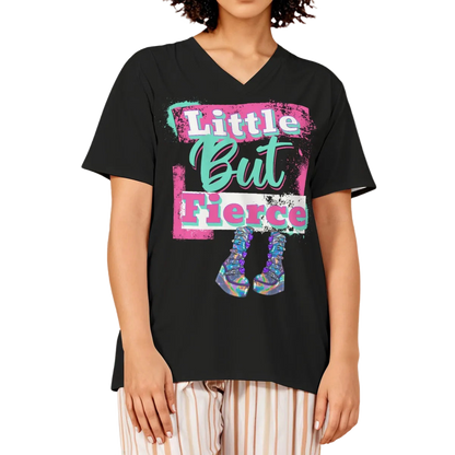 Little But Fierce Relaxed V-Neck Play Tee