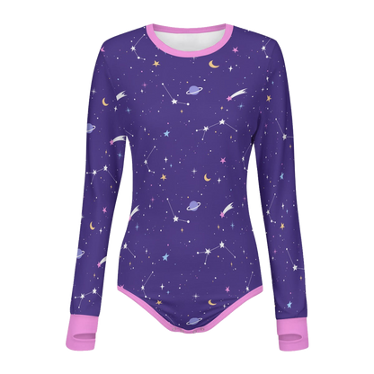 Starry Night Long Sleeve CuddleSuit