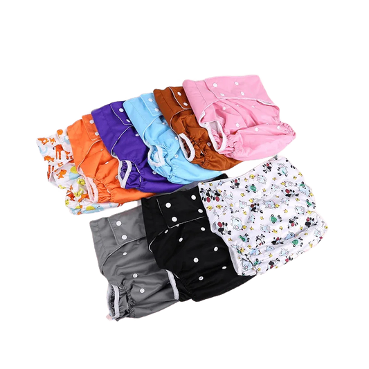 Adult Snap-Button Adjustable Diaper (Colors) - Puppy's Aesthetics
