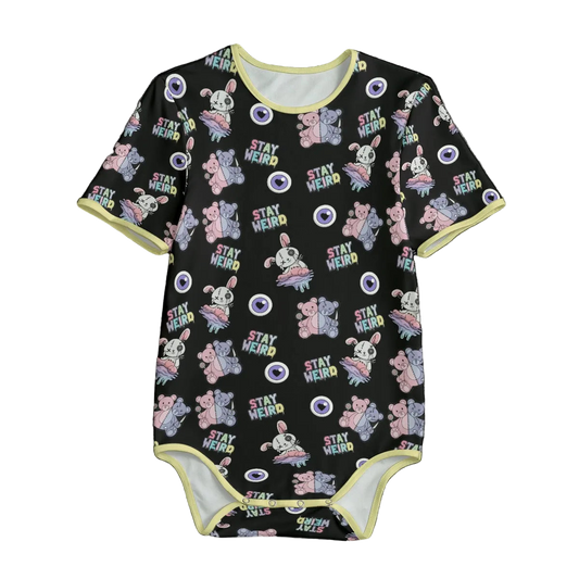Stay Weird Plushies Short Sleeve CuddleSuit