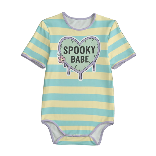 Spooky Babe Short Sleeve CuddleSuit
