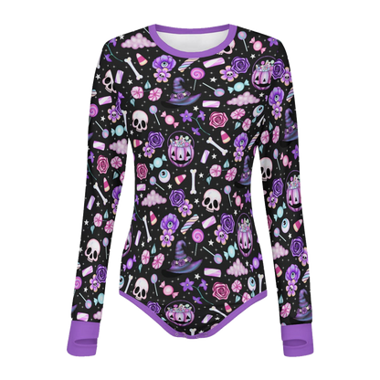 Witchy Treats Long Sleeve CuddleSuit