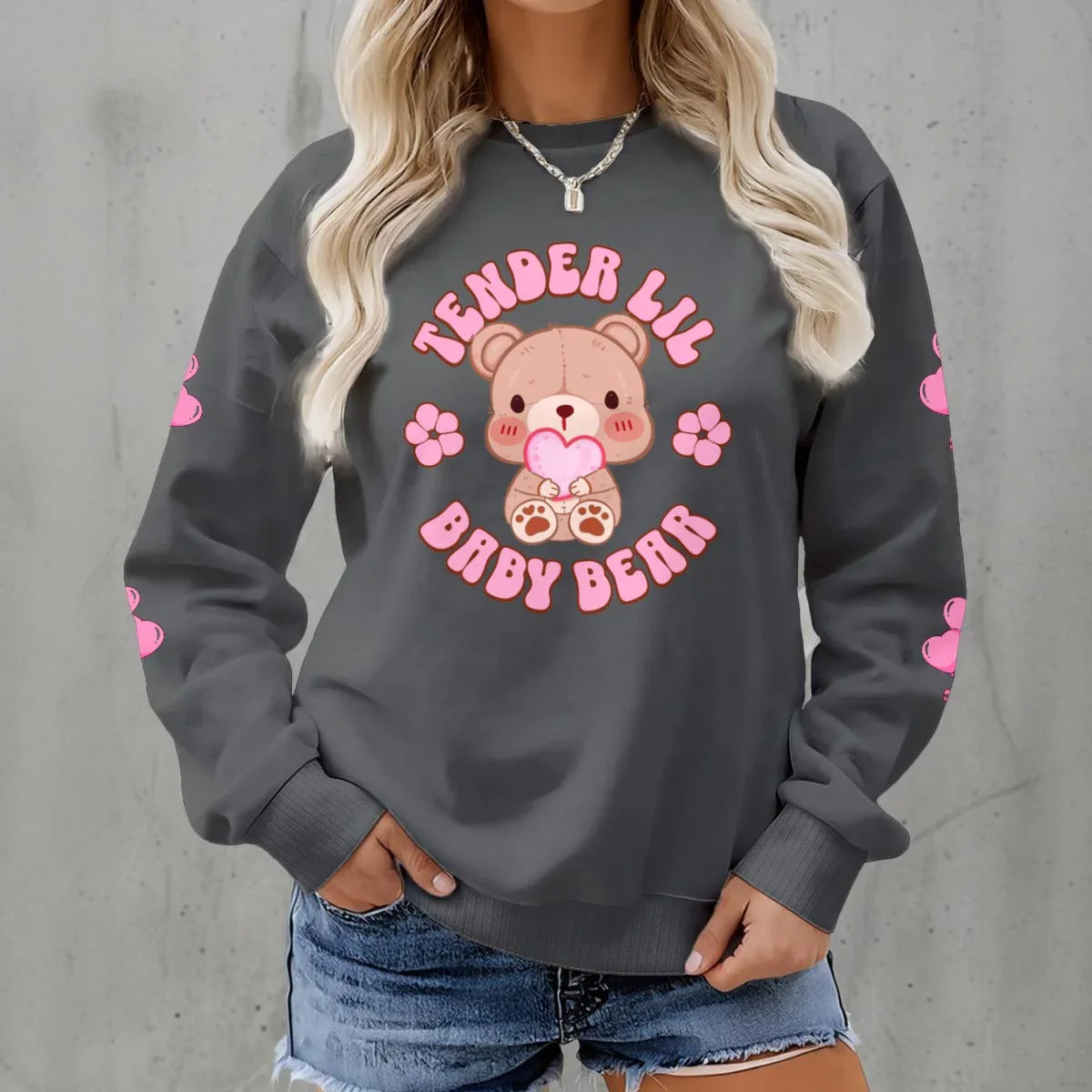 Tender Lil Baby Bear Play Sweater - Puppy's Aesthetics