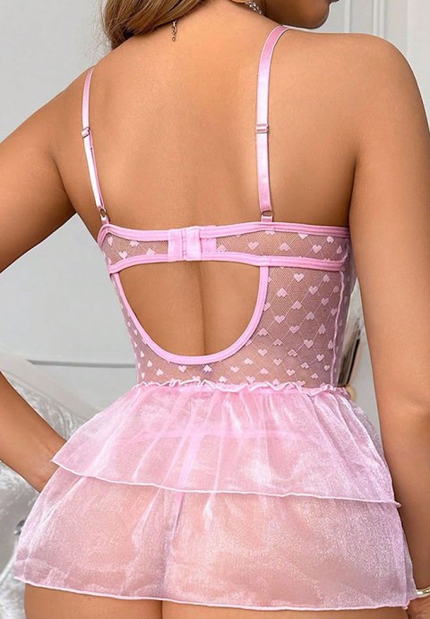 Cotton Candy Babydoll with Tulle Skirt
