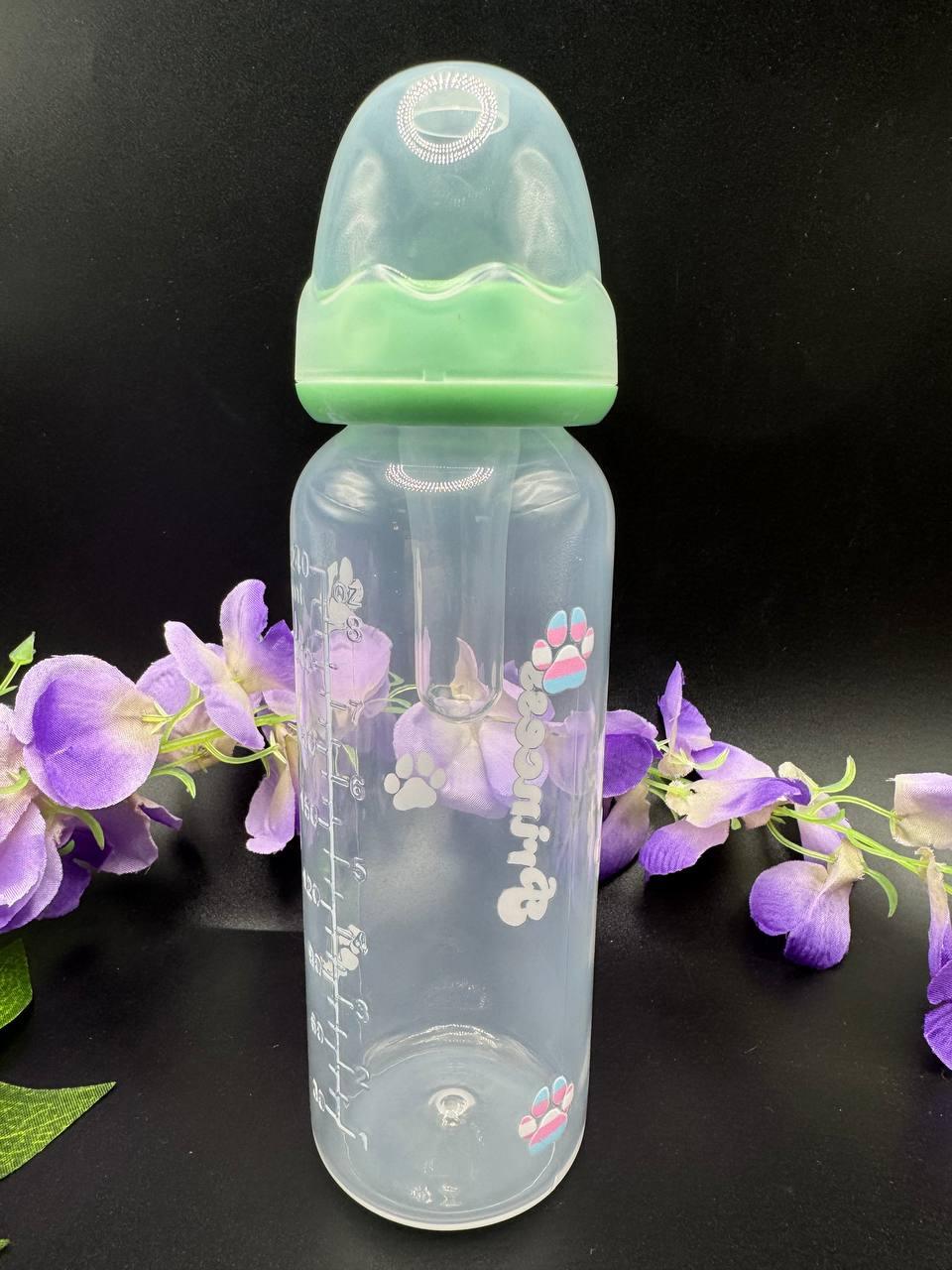 Adult Baby Bottle - 8 oz Trans Paw Princess