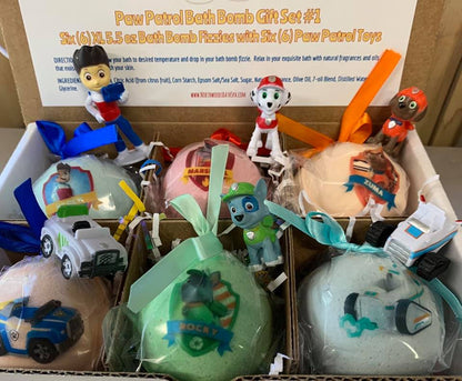 XL Rescue Pup Surprise Bath Bomb Gift Set (6 Pack)