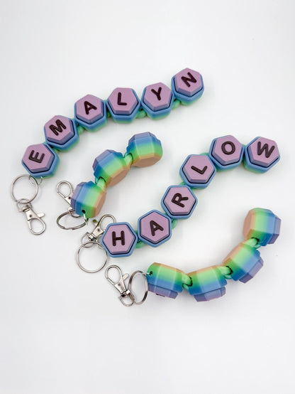 Personalized Clicker Fidget Keychain