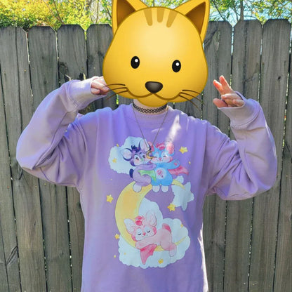 Pastel Bat Sweater - Puppy's Aesthetics