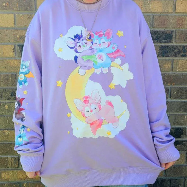Pastel Bat Sweater - Puppy's Aesthetics