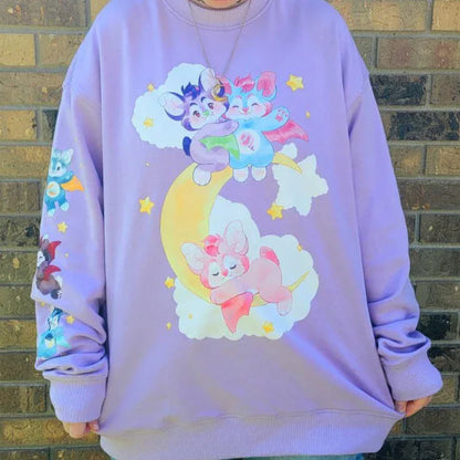 Pastel Bat Sweater - Puppy's Aesthetics