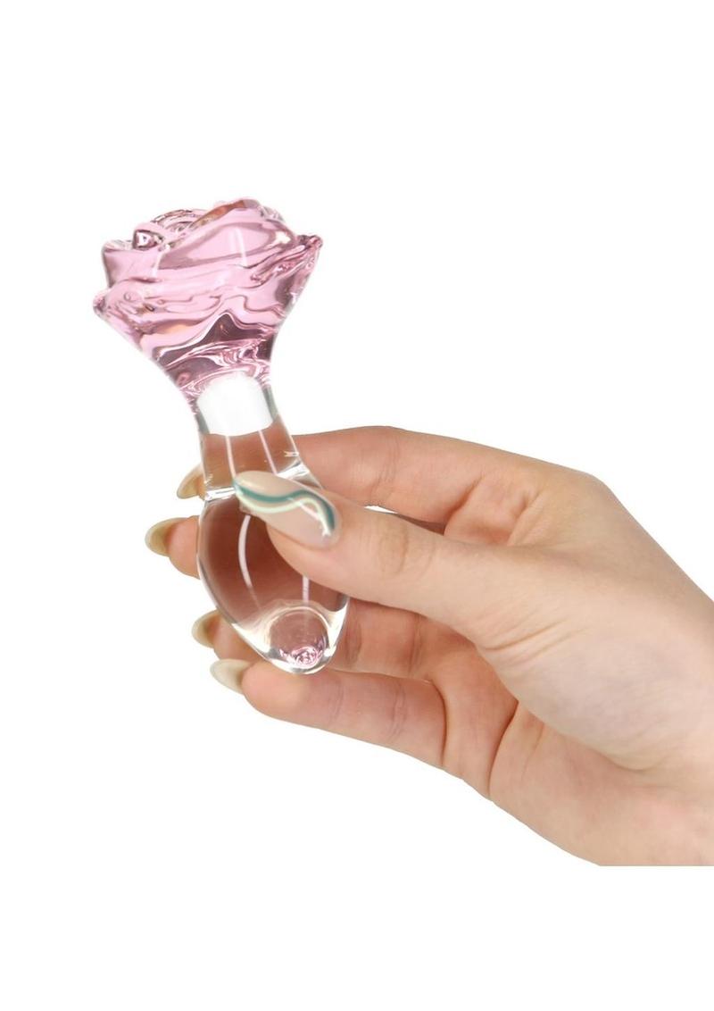 Rose Glass Lux Anal Plug