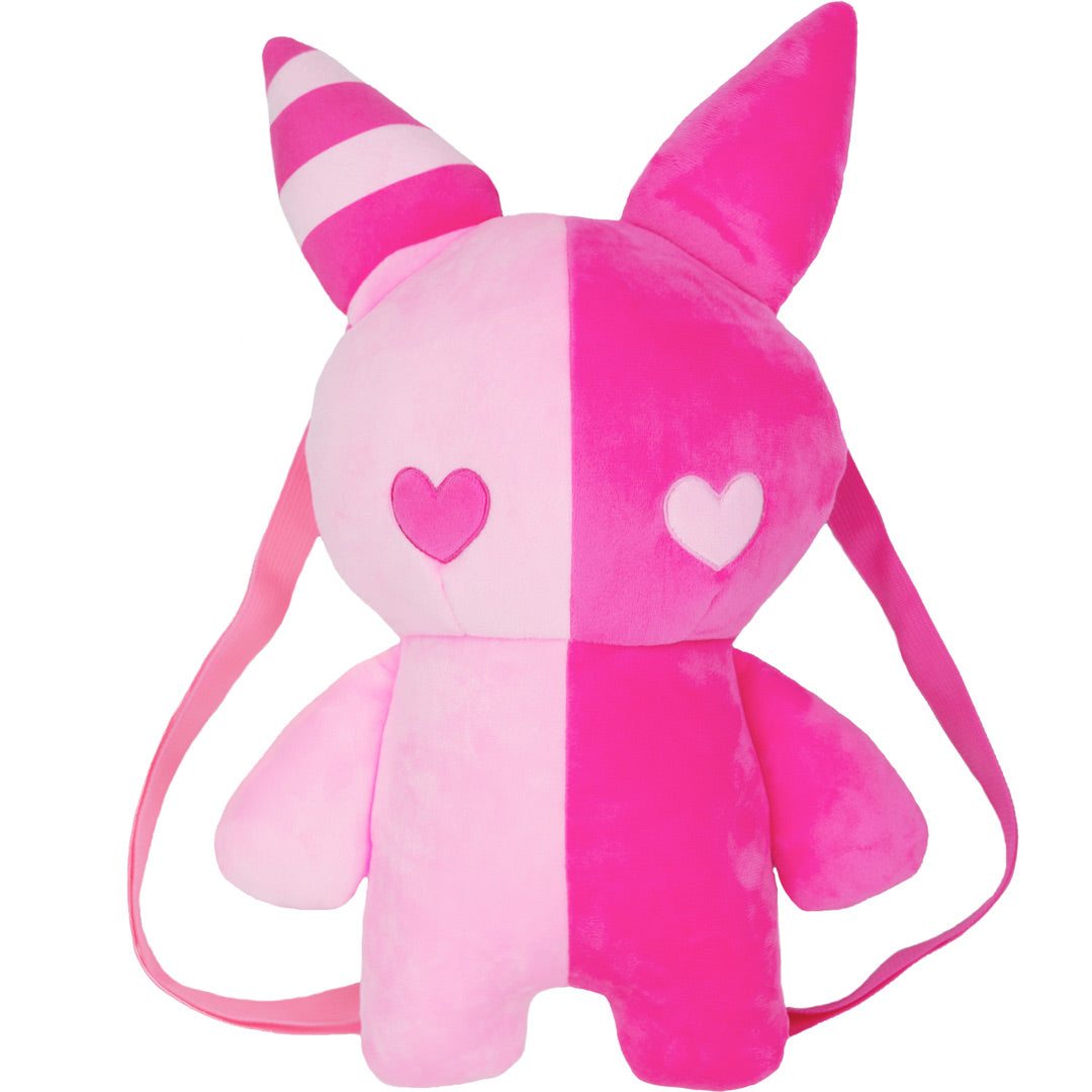Rabbit Plush Backpack – Pink (20”)