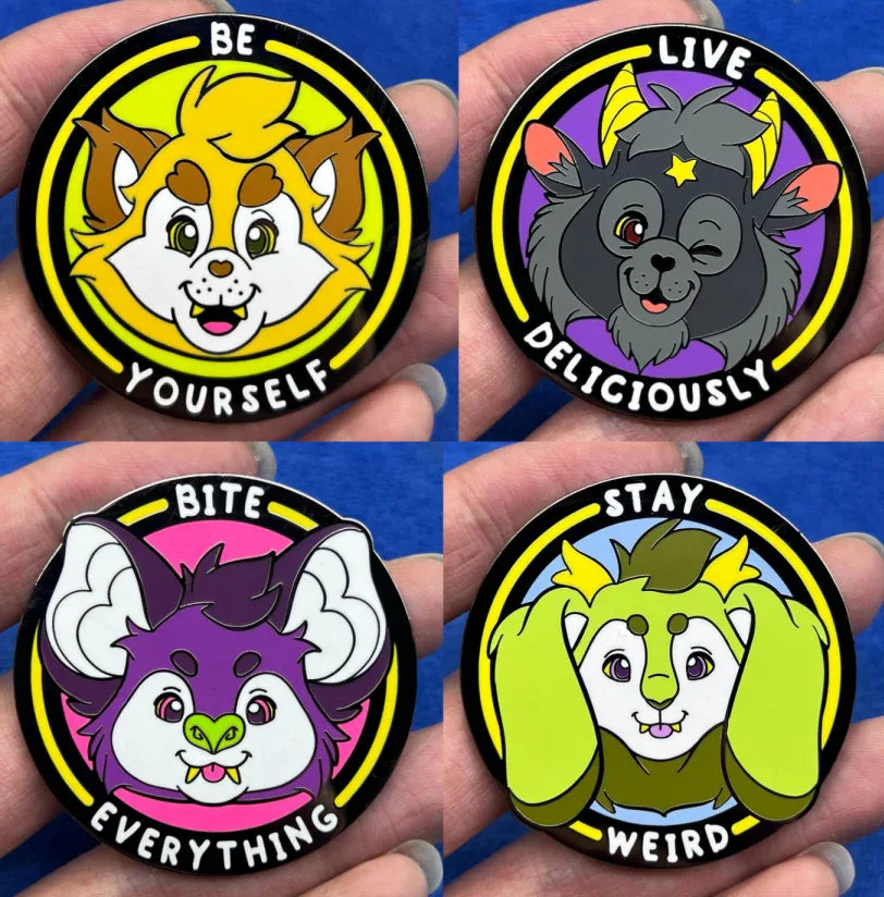 Cute Snughoul Motivational Pins - Puppy's Aesthetics