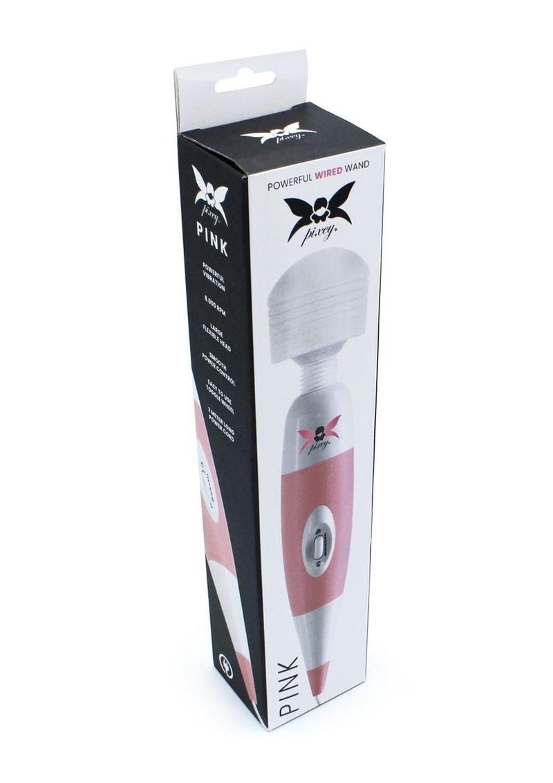 Pixey Pink Wand Powerful Wired Vibrator