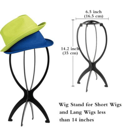 Plastic Wig Stand - Black