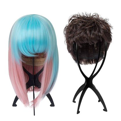 Plastic Wig Stand - Black