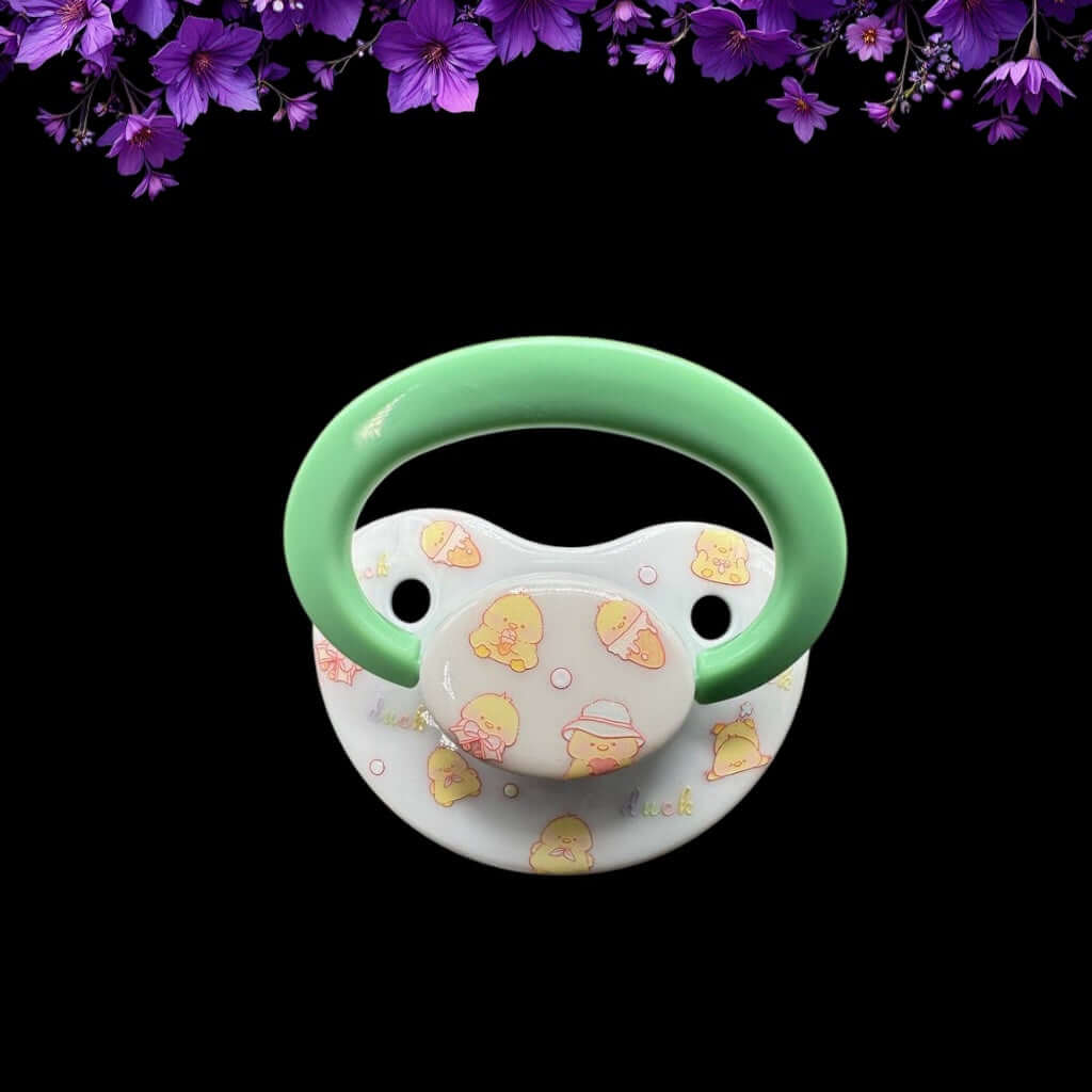 Deco Adult Pacifier - Ducks - Puppy's Aesthetics