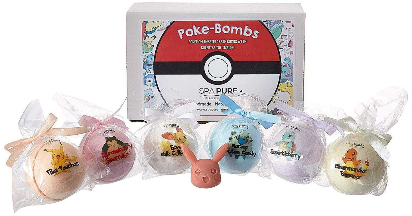 Pocket Monster Surprise Bath Bomb Gift Set (6 Pack)